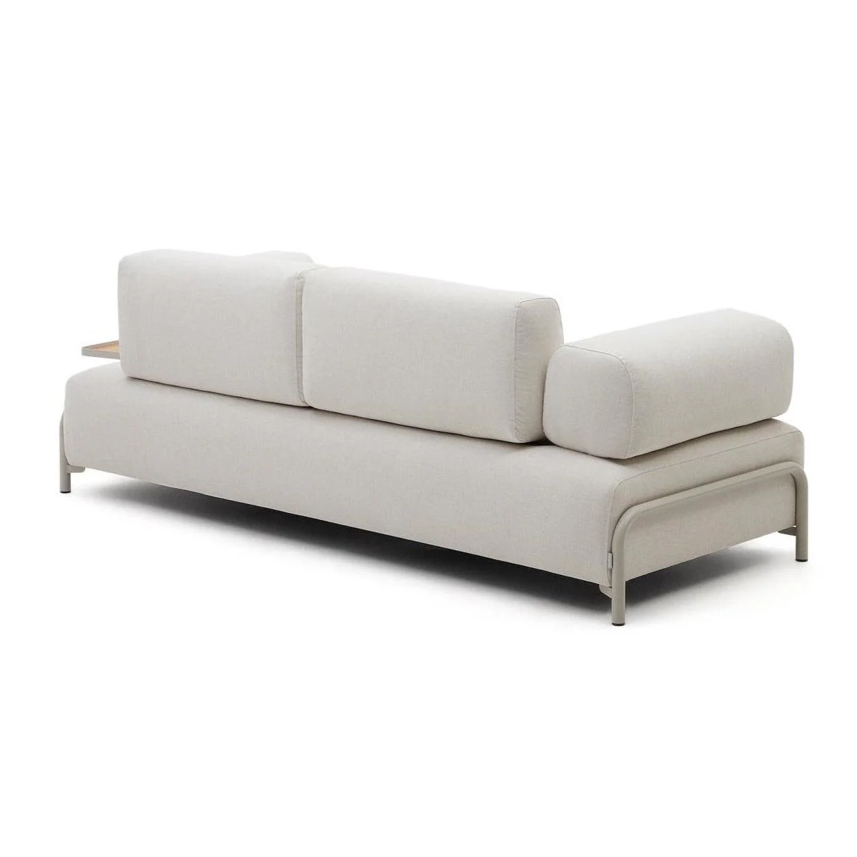 Sofa 3-osobowa z dużą tacą COMPO beżowy szenil - Image 17