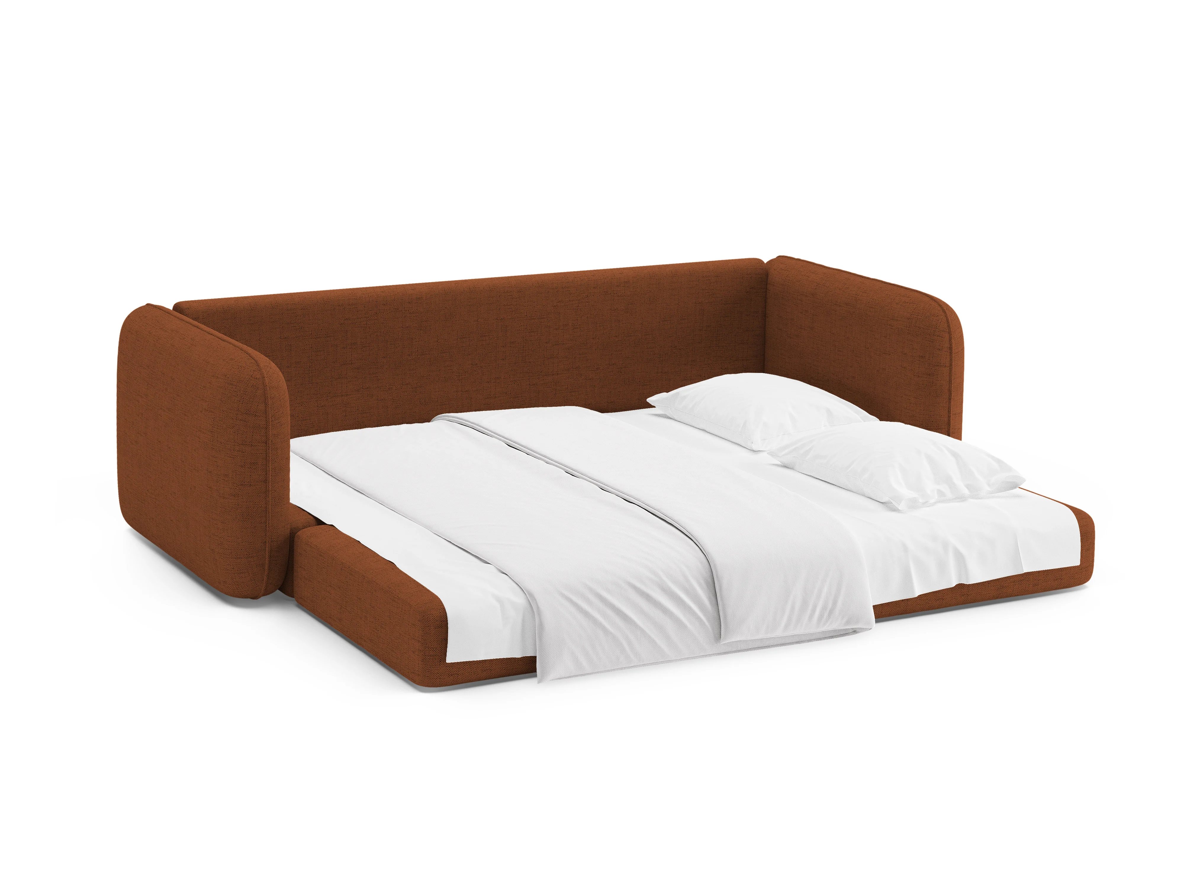 Sofa 3-osobowa z funkcją spania DORMI ceglany - Image 7