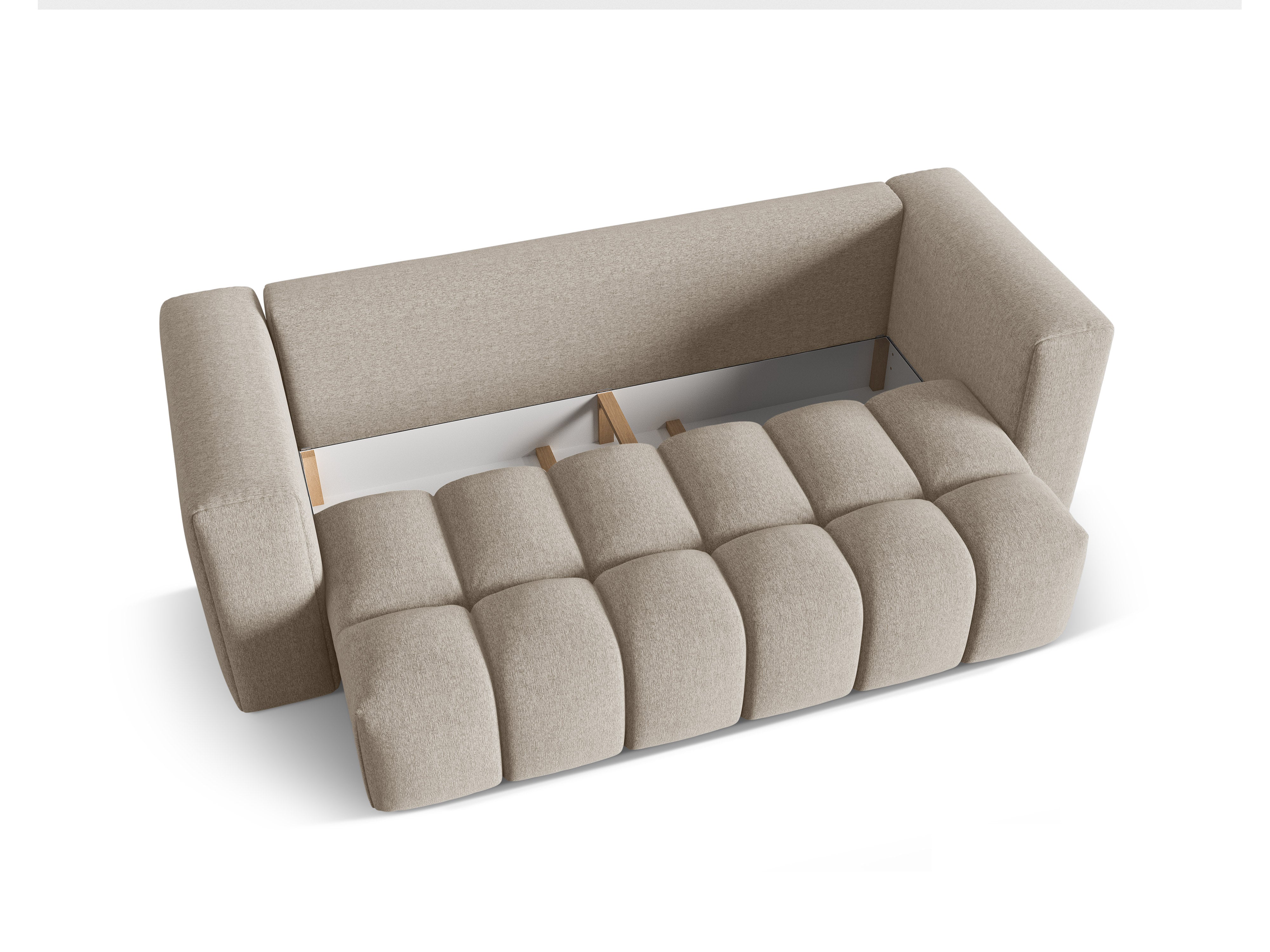 Sofa 3-osobowa z funkcją spania VERONA piaskowy - Image 4