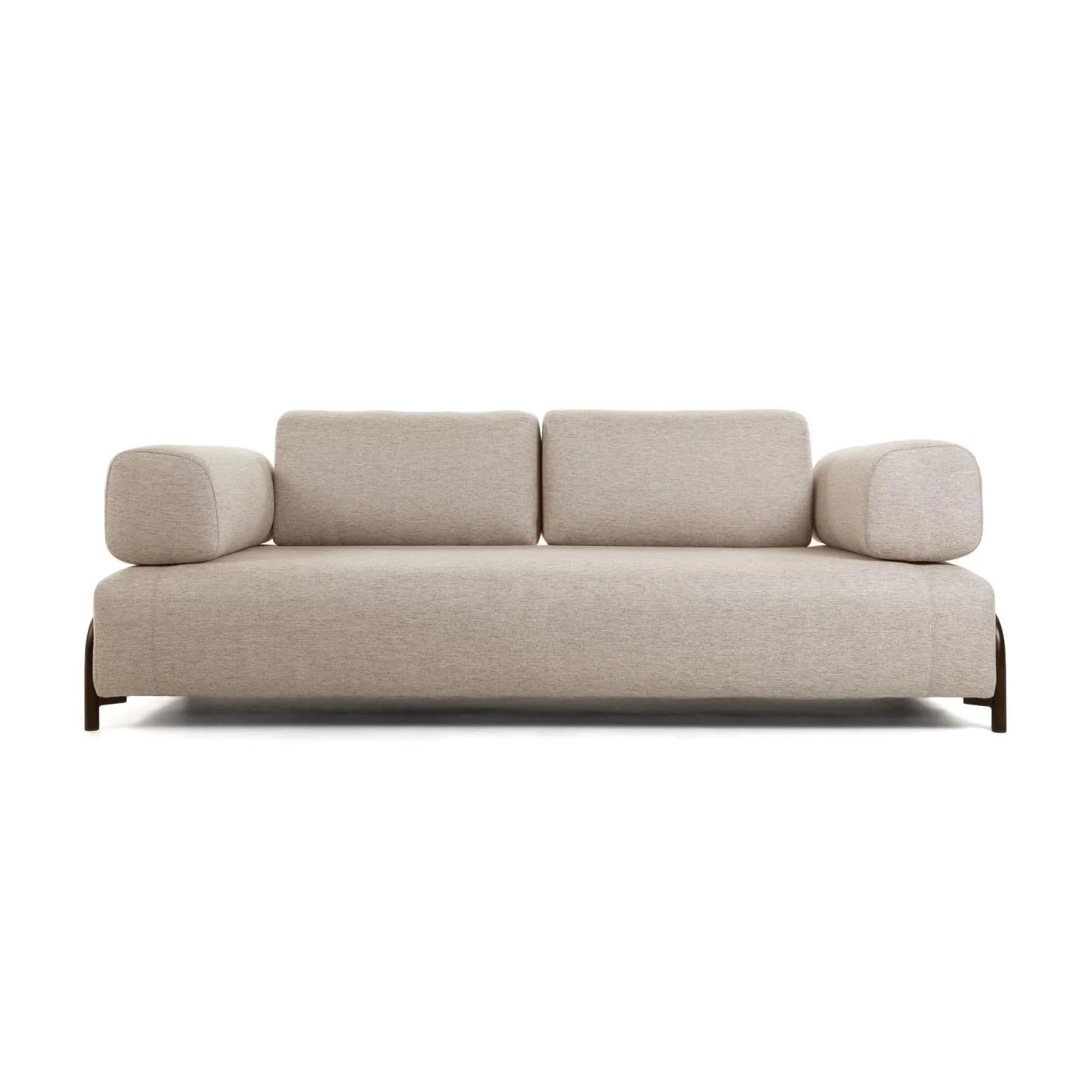 Sofa 3-osobowa z podłokietnikami COMPO beżowy - Image 4
