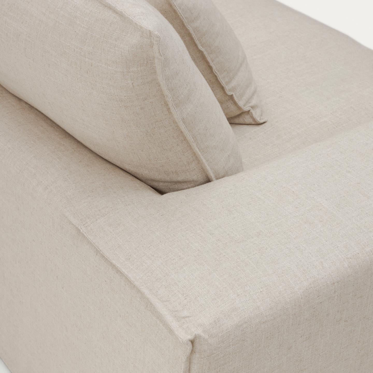 Sofa 3-osobowa ze zdejmowanym pokrowcem ANARELA beżowy - Image 9
