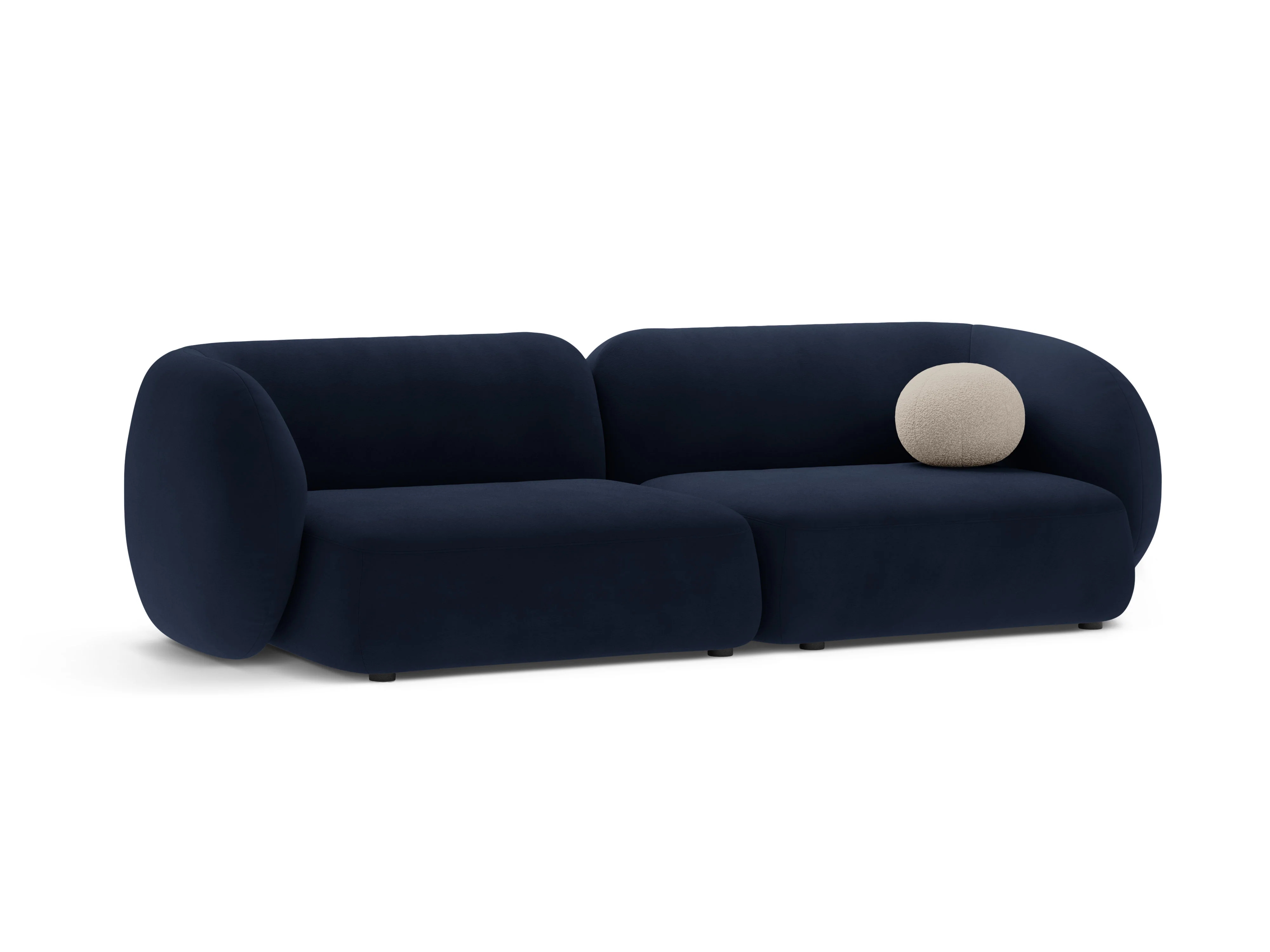 Sofa 4-osobowa aksamitna KATE granat królewski - Image 3