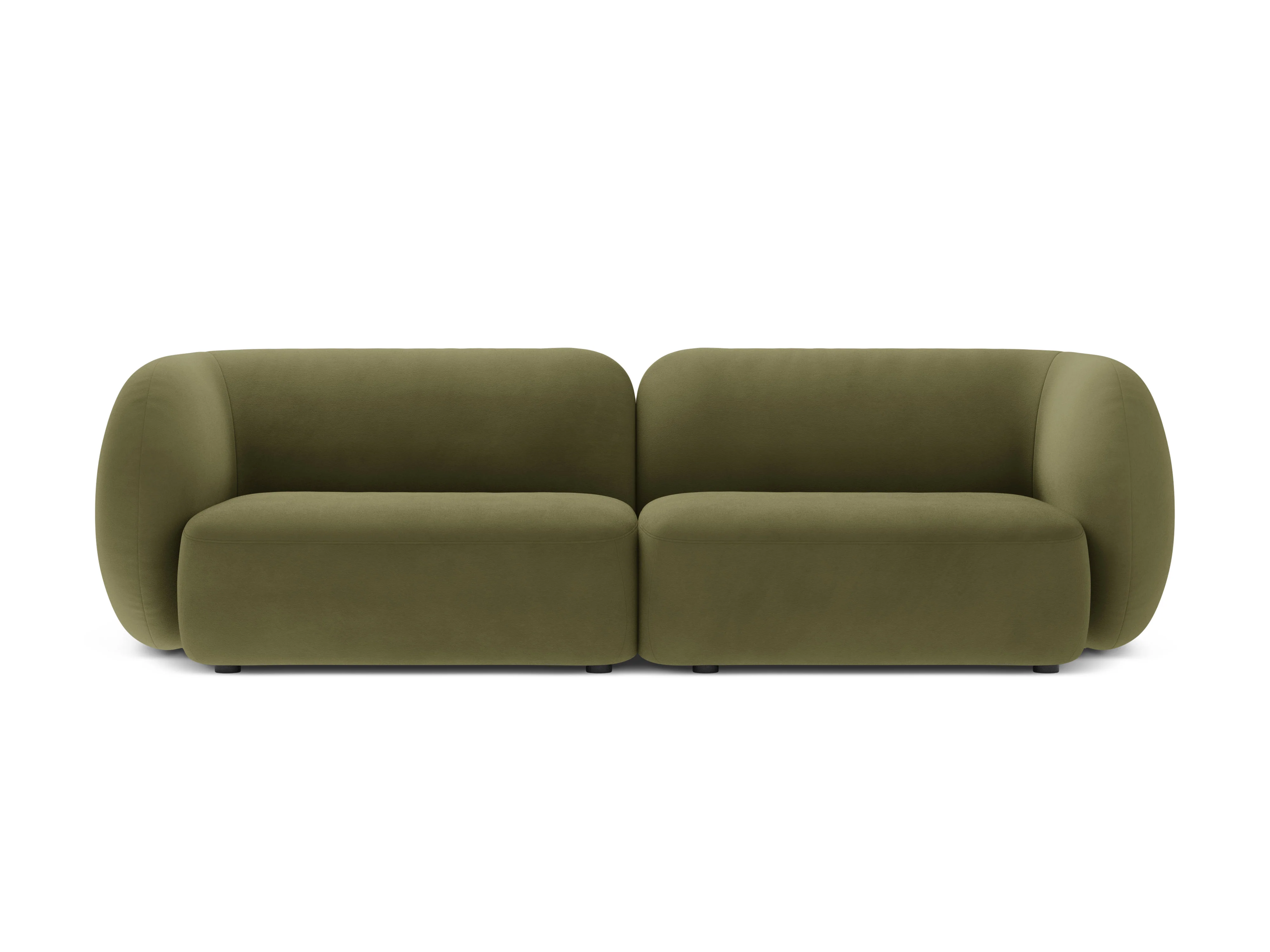 Sofa 4-osobowa aksamitna KATE zielony