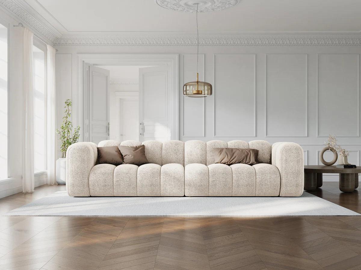 Sofa aksamitna 4-osobowa LUPINE butelkowy zielony - Image 2