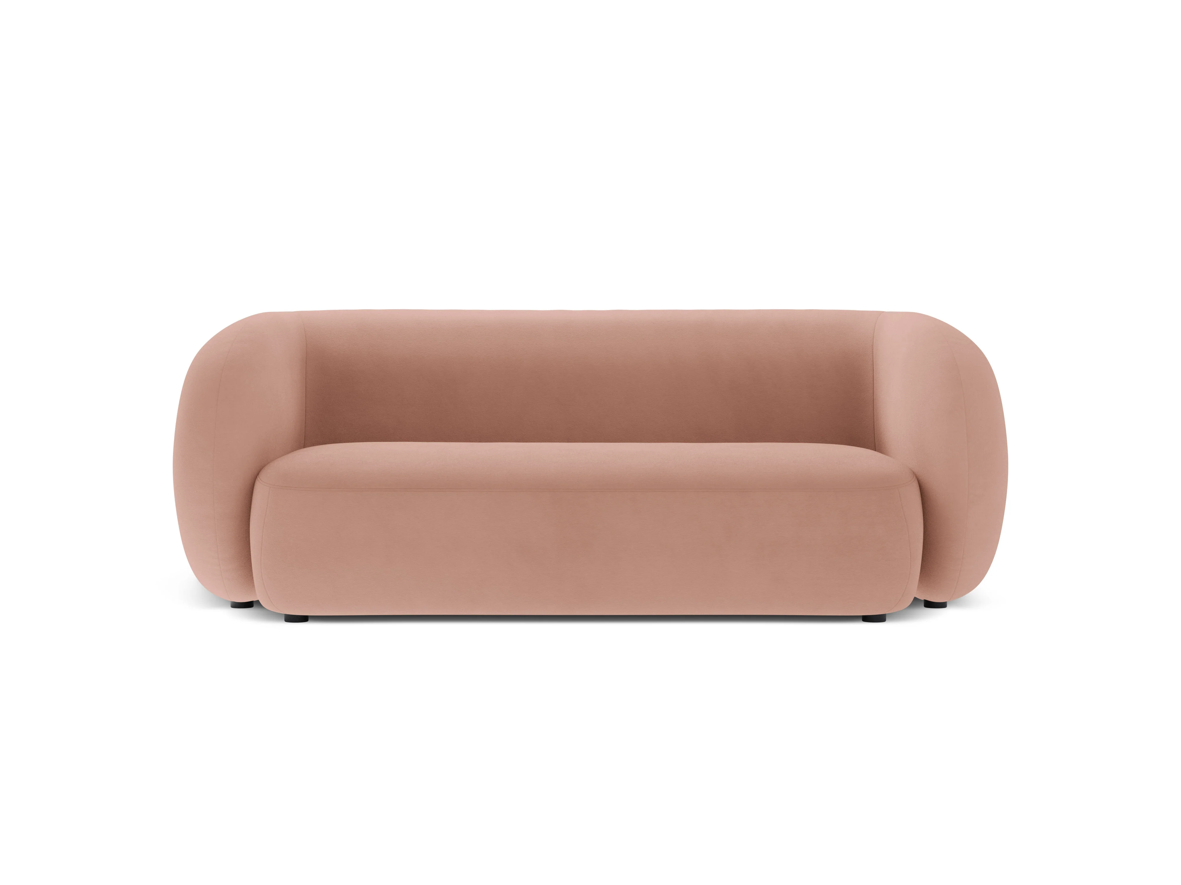 Sofa aksamitna 2-osobowa KATE jasnoróżowy
