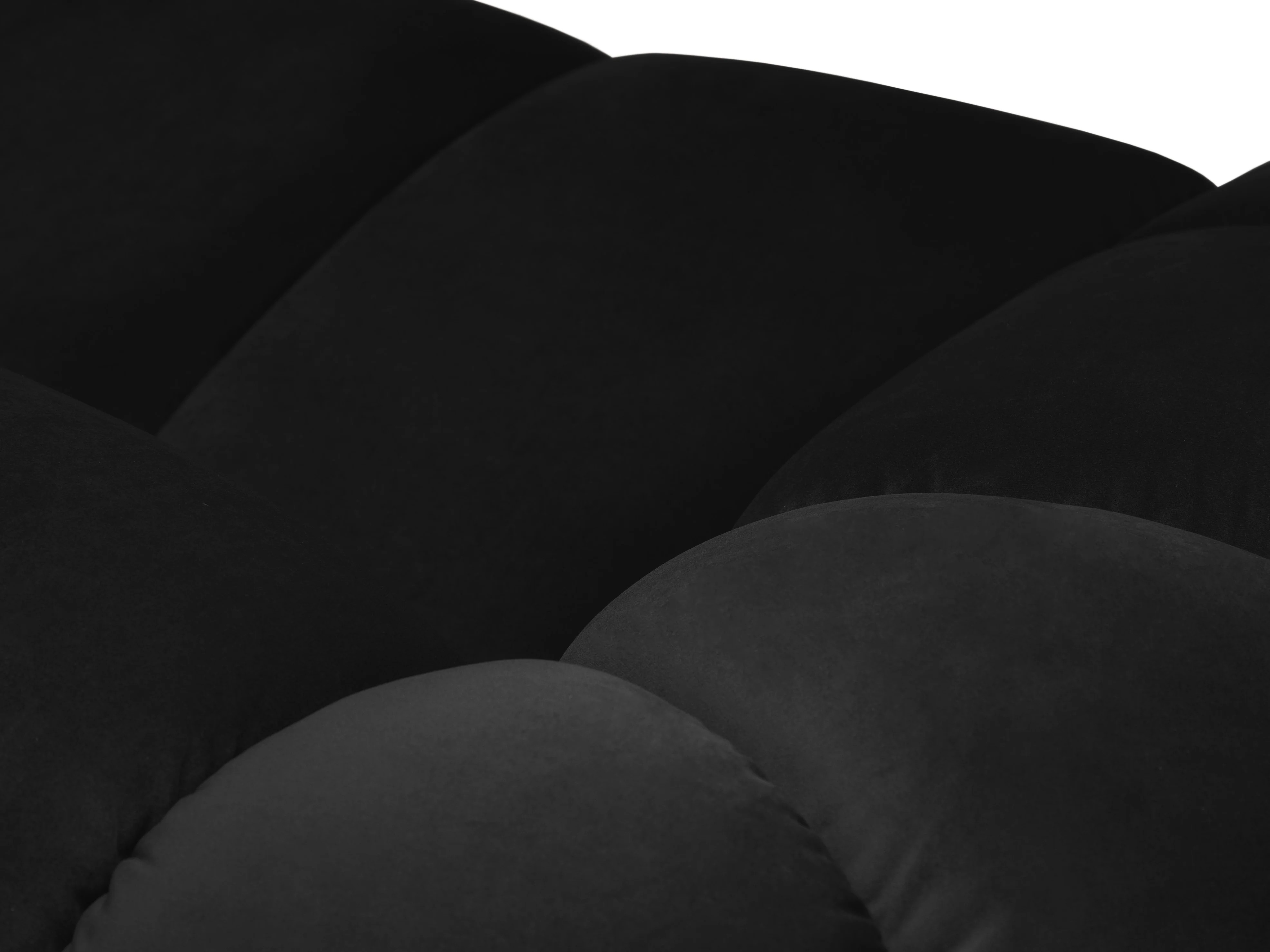 Sofa aksamitna 4-osobowa DIANA czarny - Image 5