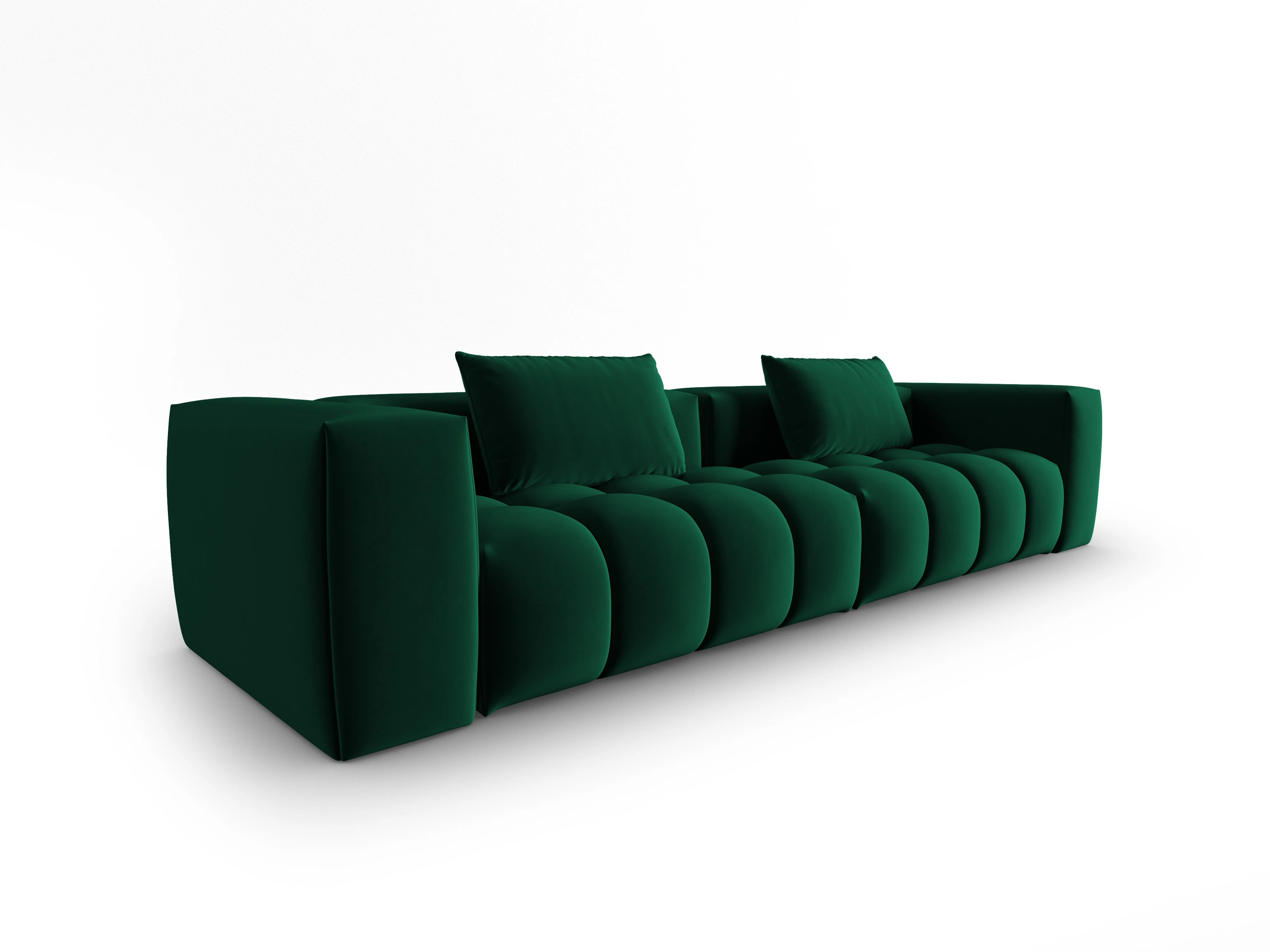 Sofa aksamitna 5-osobowa VERONA butelkowy zielony - Image 2