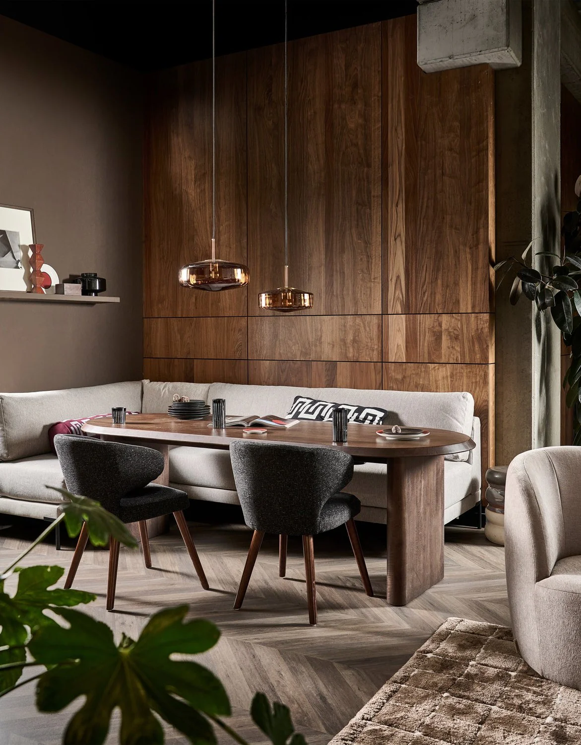 Sofa COUPLE DINING BENCH - moduł środkowy taupe - Image 2
