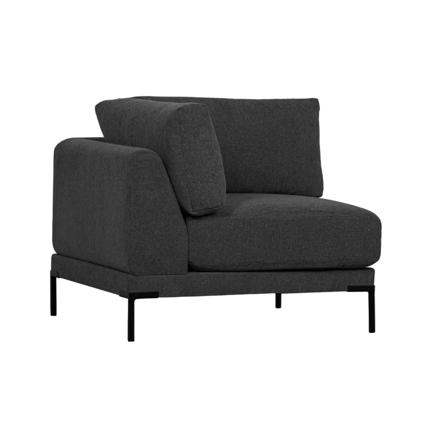Sofa COUPLE - moduł narożny antracytowy