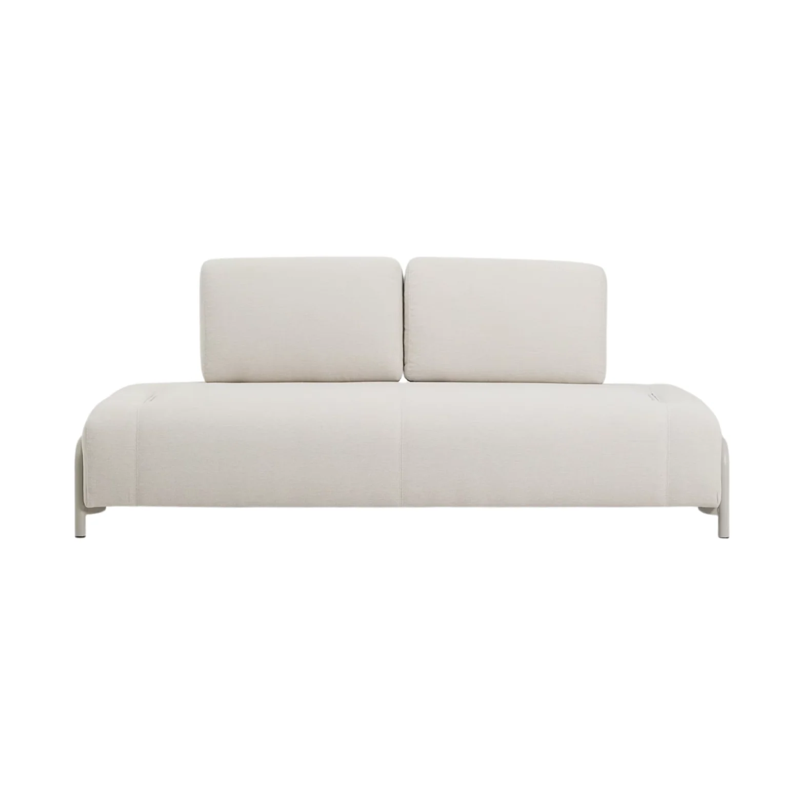 Sofa modułowa 2-osobowa COMPO beżowy z beżową podstawą