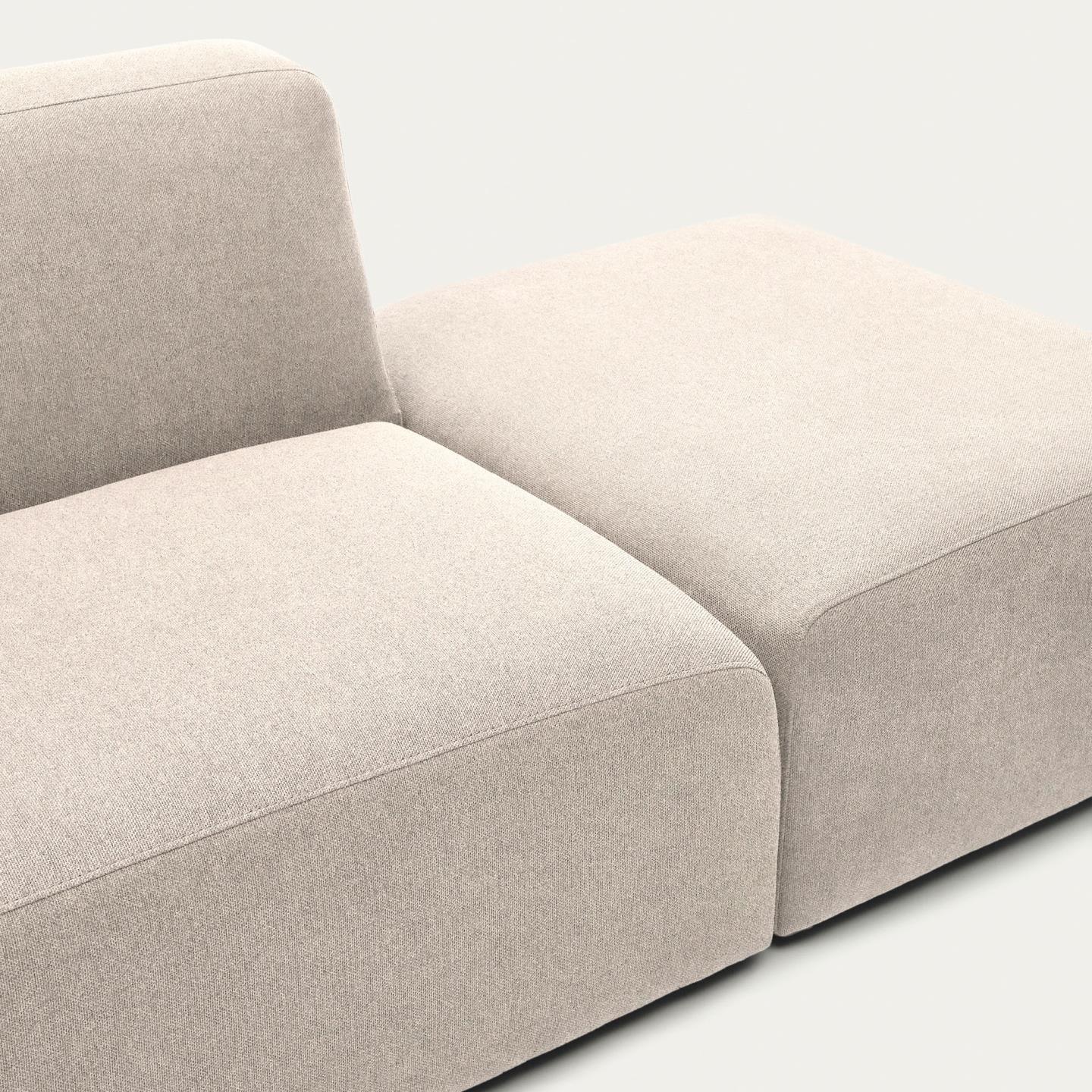 Sofa modułowa 2-osobowa uniwersalna otwarta NEOM beżowy - Image 5