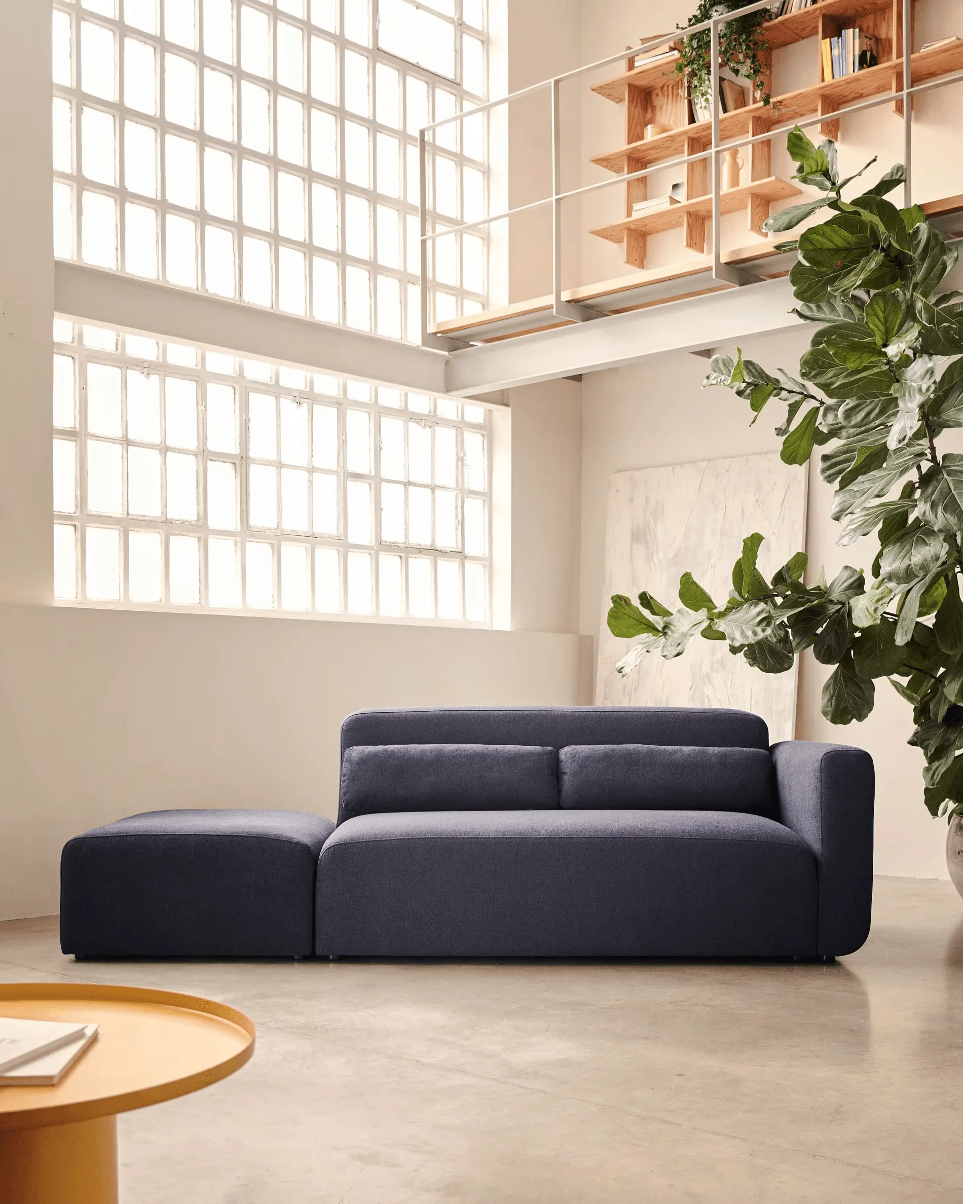 Sofa modułowa 2-osobowa uniwersalna otwarta NEOM niebieski - Image 11