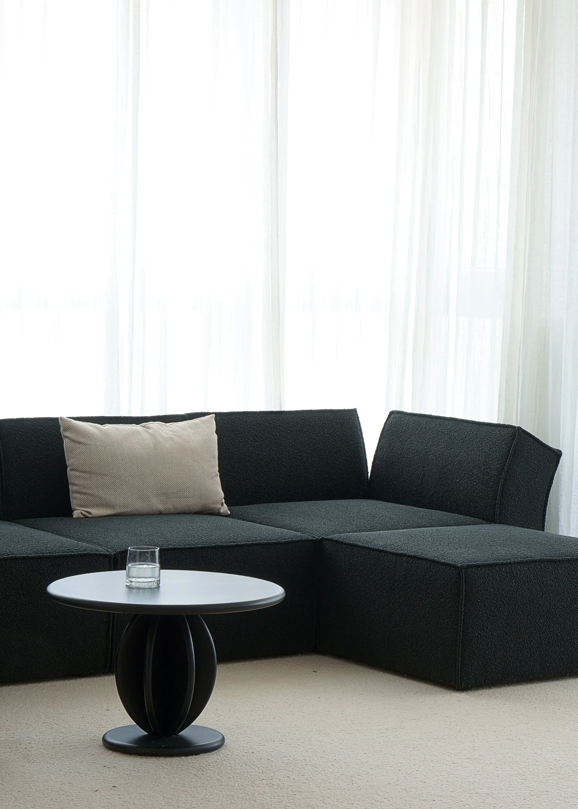 Sofa modułowa ANDO - puf brązowy boucle - Image 8