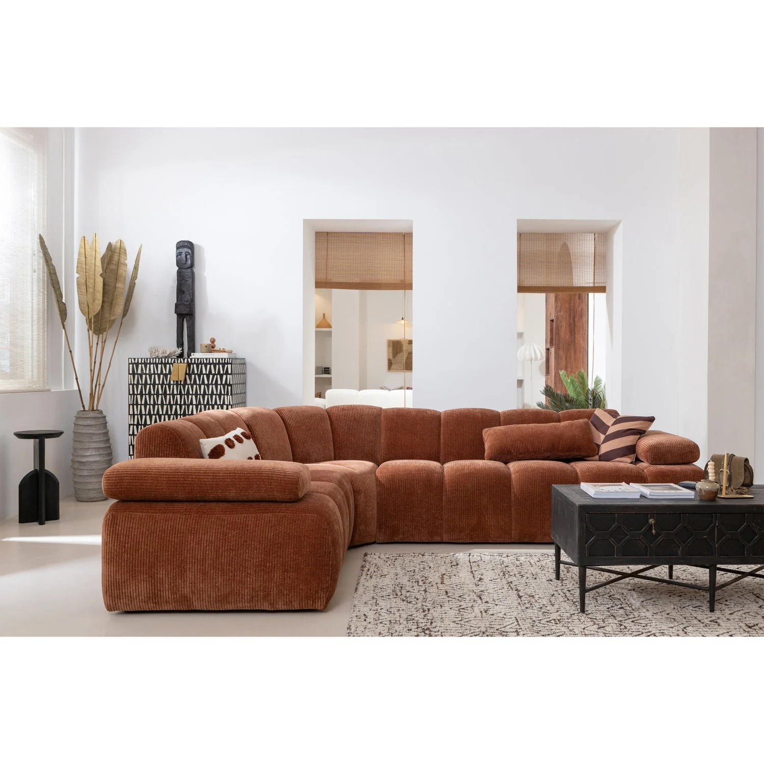 Sofa modułowa MOJO - element 2-osobowy lewostronny ecru baranek - Image 2