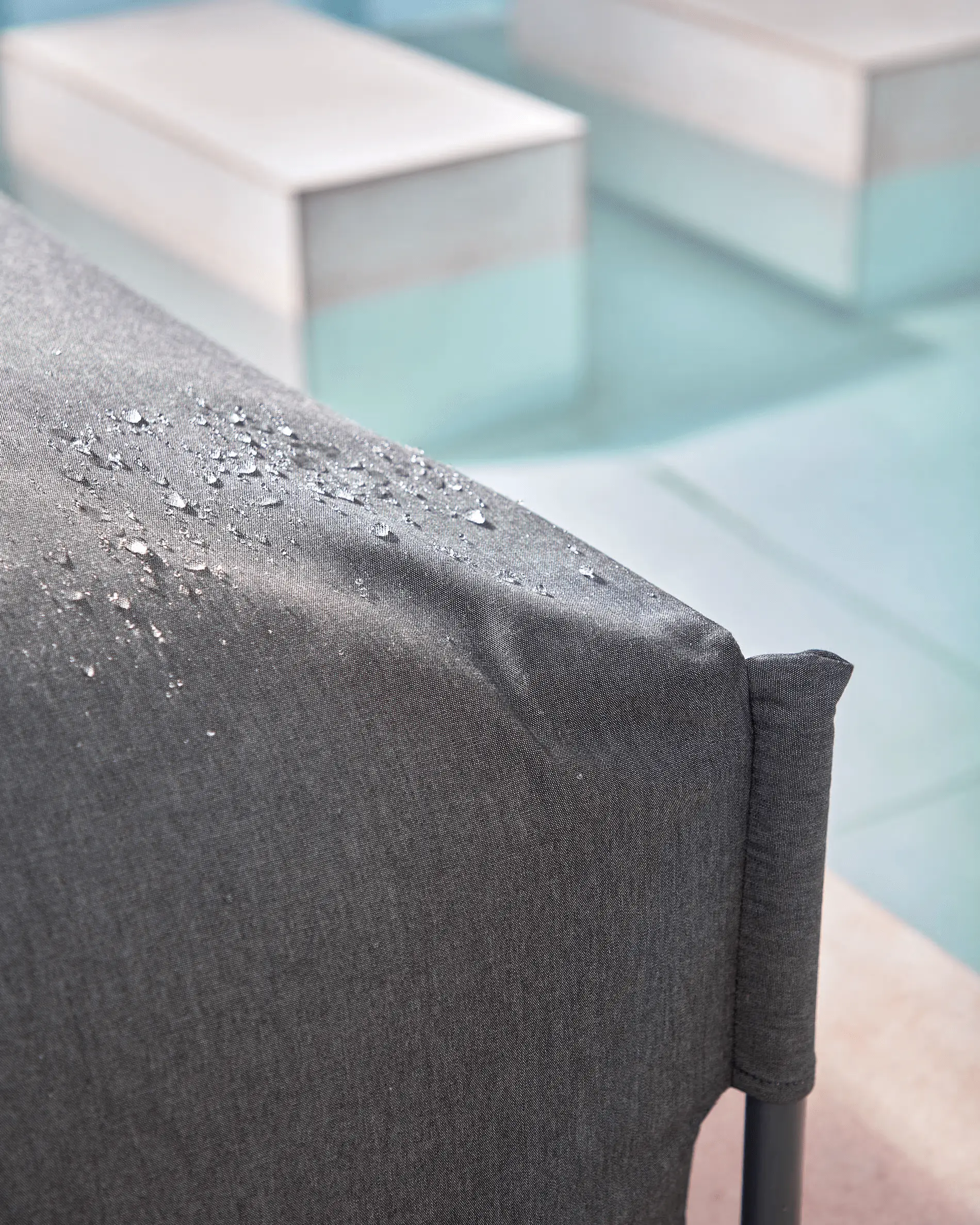 Sofa modułowa ogrodowa SQUARE - puf ciemnoszary - Image 5