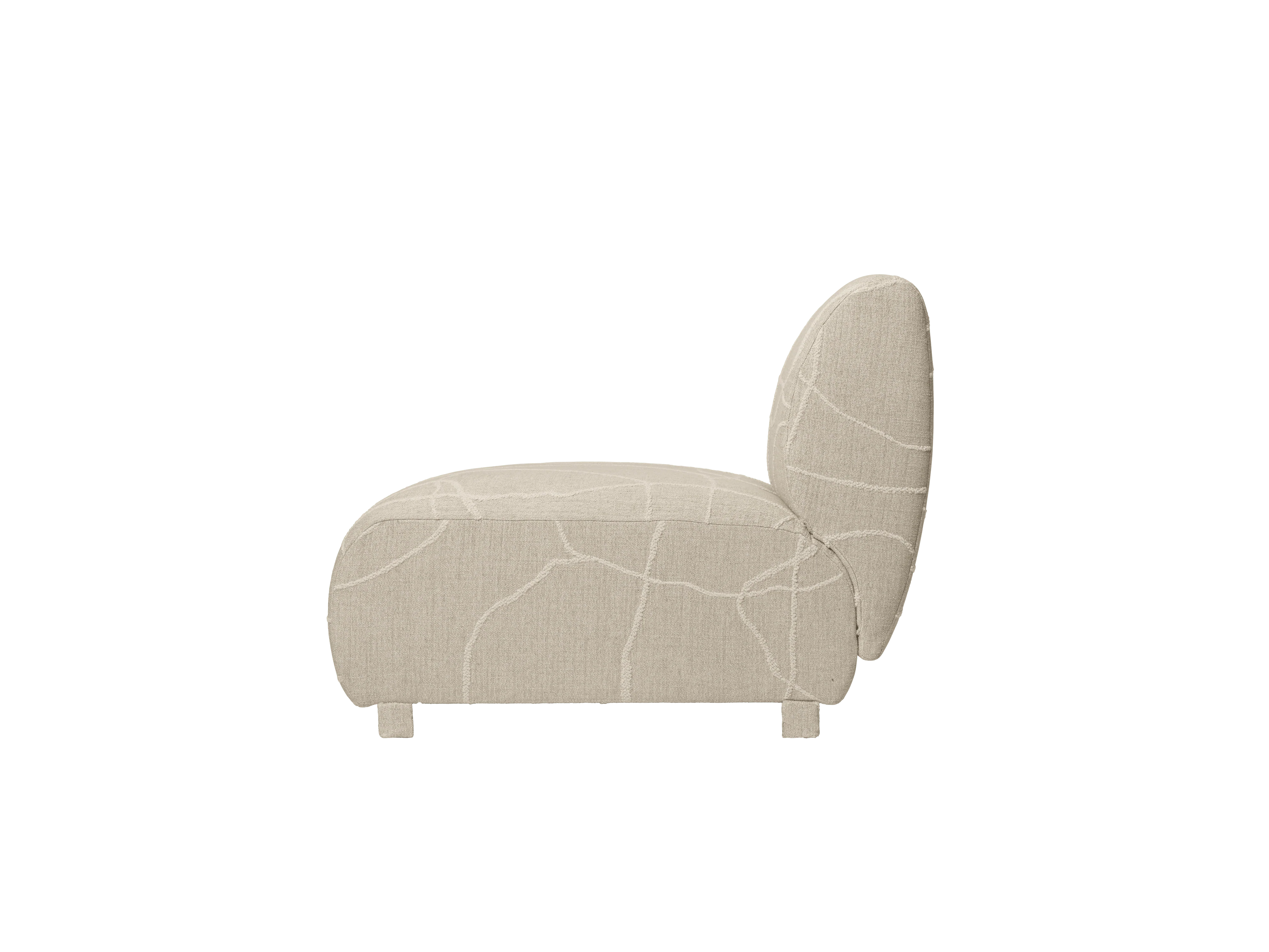 Sofa modułowa RICO Can Lis - element końcowy otwarty lewostronny piaskowy z białym - Image 4