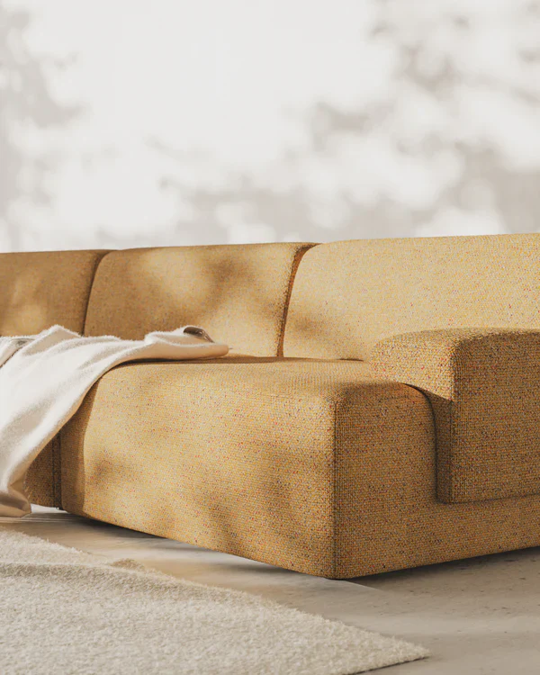 Sofa modułowa UMI - moduł prawostronny jesienny pomarańczowy - Image 4