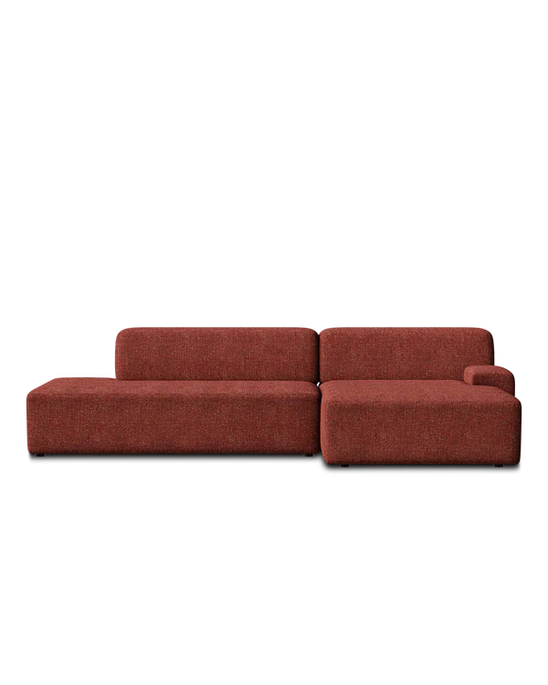 Sofa modułowa UMI - moduł otwarty prawostronny kasztanowy czerwony - Image 6