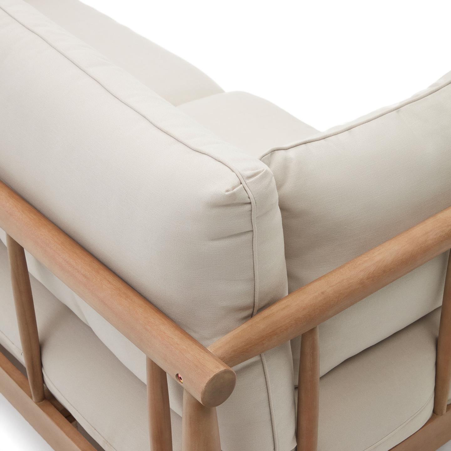 Sofa ogrodowa 2-osobowa SACOVA lite drewno eukaliptusowe - Image 7