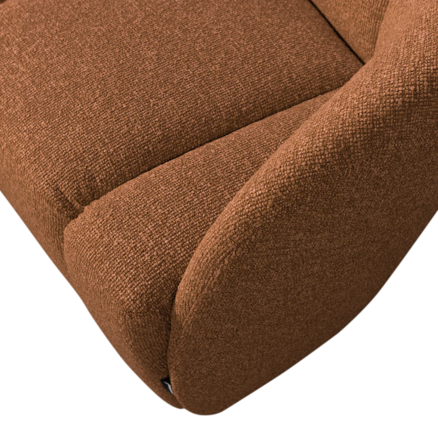 Sofa prawostronna 2-osobowa MOJO rdzawy brązowy melanż boucle - Image 7