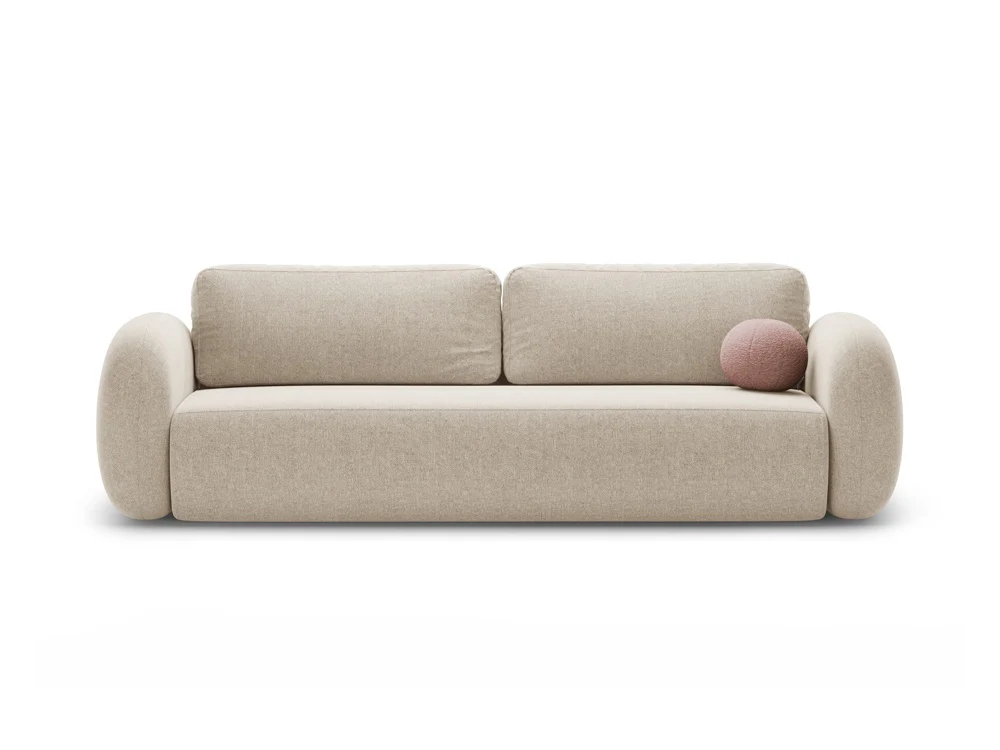 Sofa z funkcją spania 3-osobowa TONALE piaskowy - Image 3