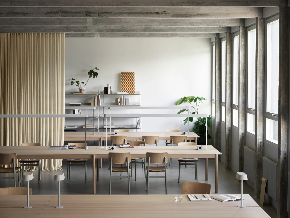Stół biurowy LINEAR SYSTEM - KONFIGURACJA 2 fornir dębowy - Image 2