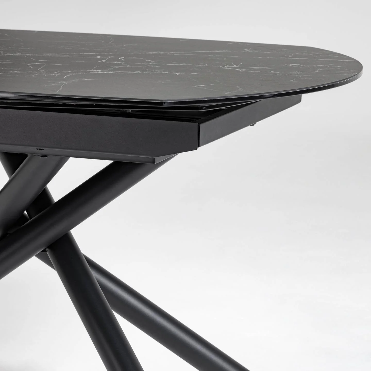 Stół rozkładany YODALIA czarny z porcelanowym blatem - Image 5