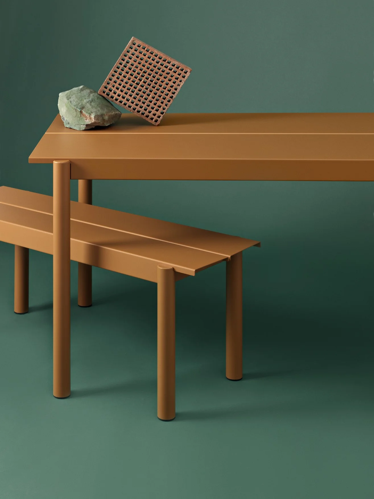 Stół zewnętrzny LINEAR pomarańczowa stal - Image 12