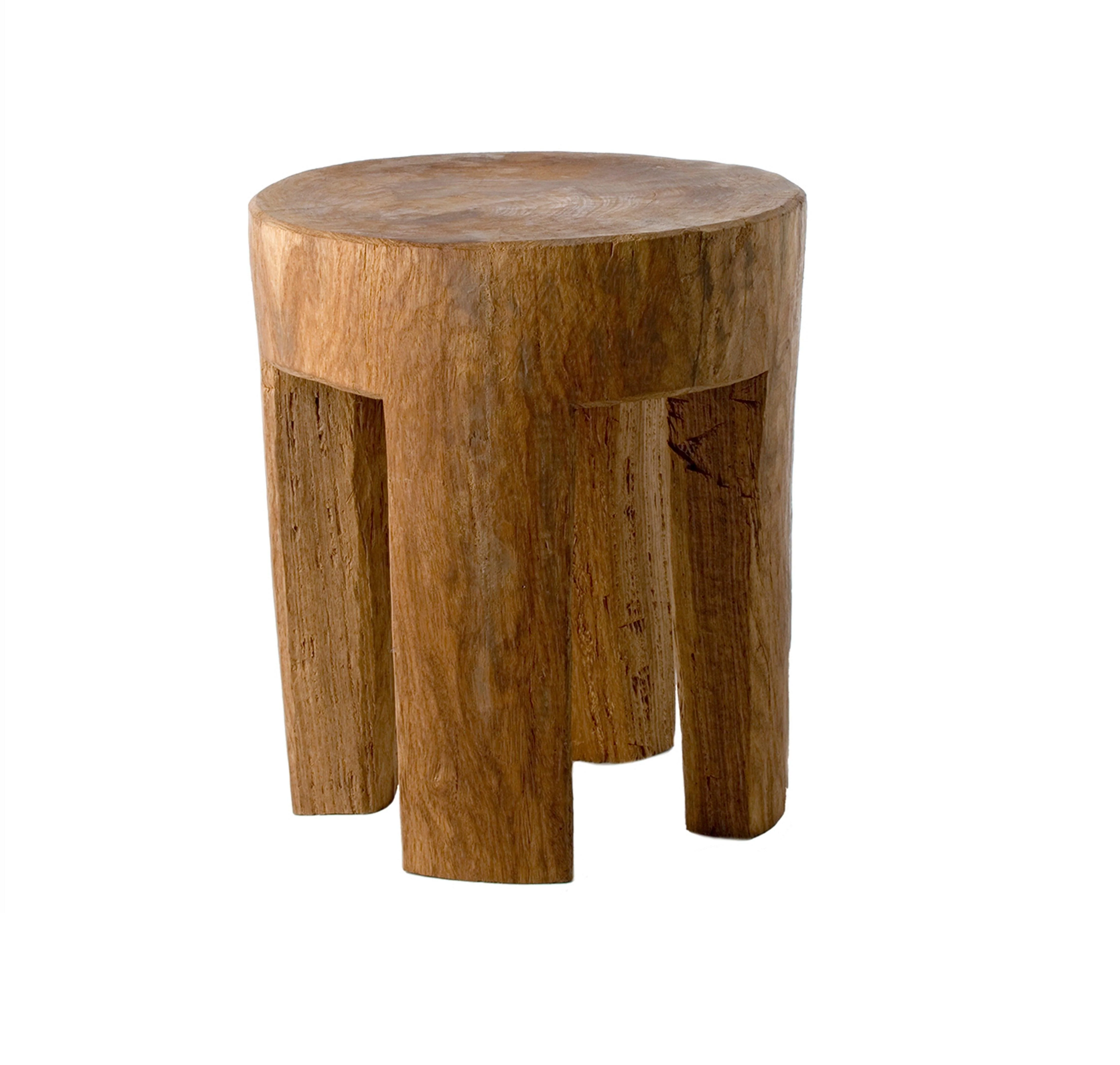 Stołek FOUR SQUARE LEGS drewniany