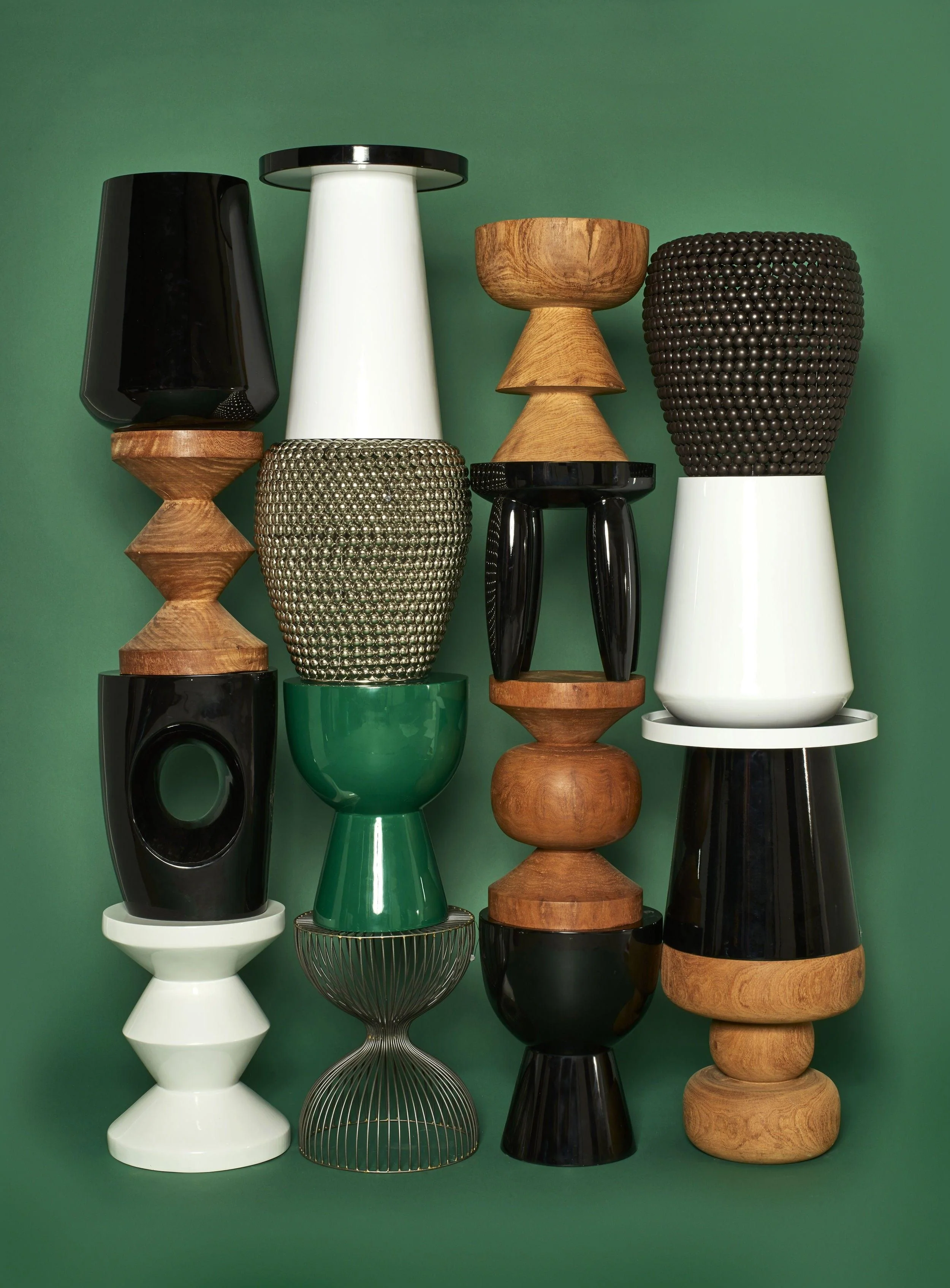 Stołek ZIG ZAG biały - Image 3