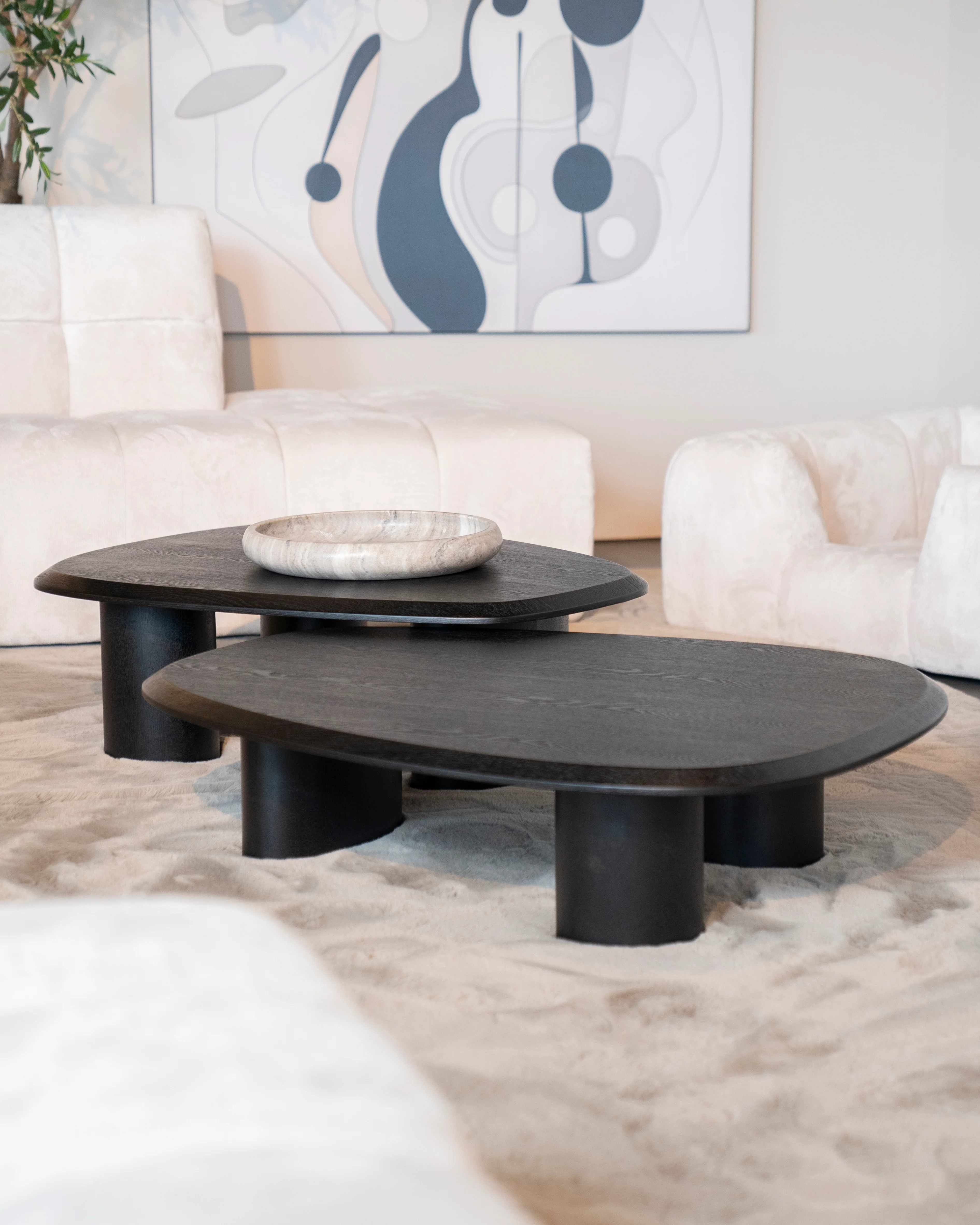 Stolik kawowy WALTER czarny fornir dębowy - Image 2