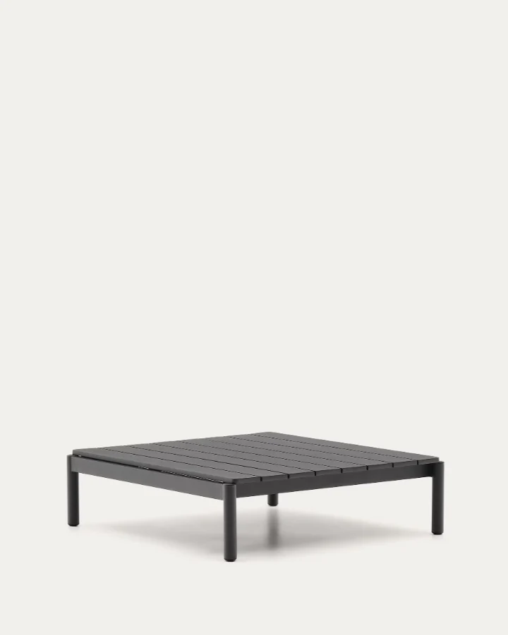 Stolik kawowy zewnętrzny SORELLS czarne aluminium - Image 4