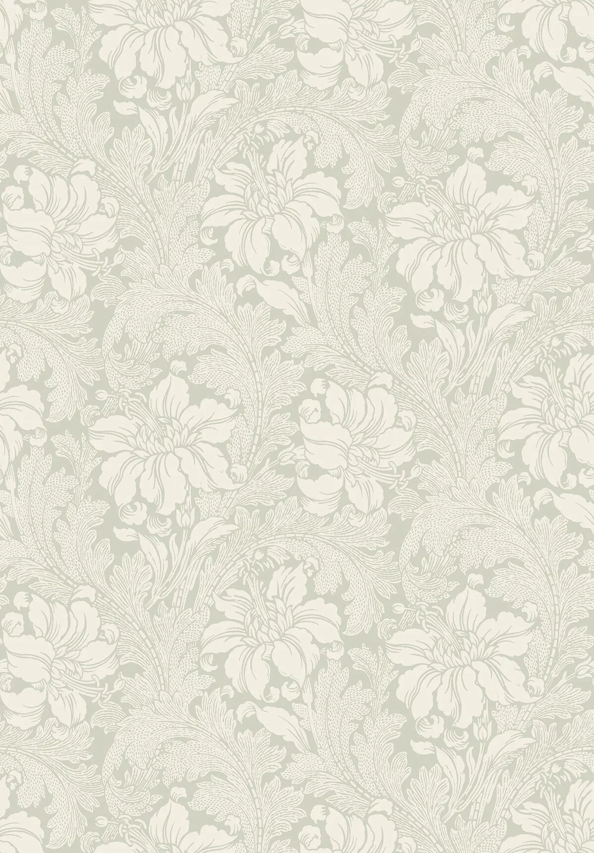 Tapeta flizelinowa papierowa z roślinnym wzorem ACANTHUS jasny zielony - Image 3