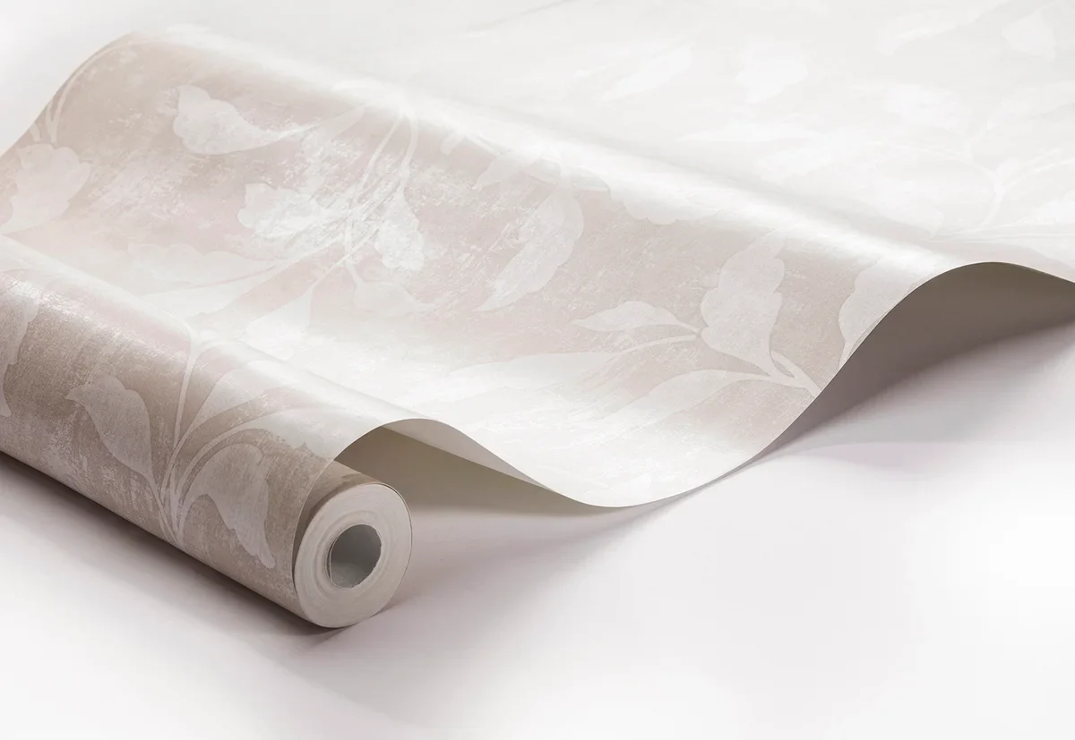Tapeta flizelinowa papierowa z roślinnym wzorem ROSEWOOD NIGHT jasnobeżowy - Image 3
