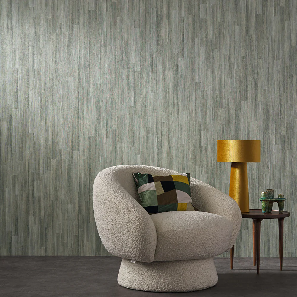 Tapeta strukturalna imitująca drewniane deski SAPELLI - TAUPE MALANGE taupe - Image 3