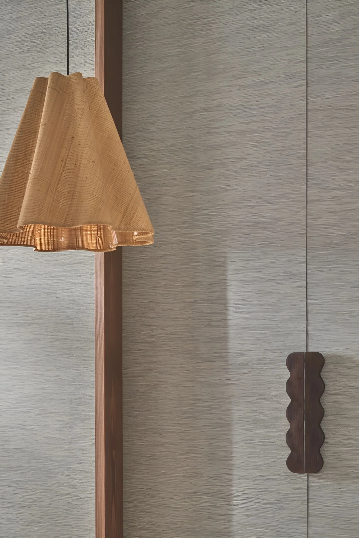 Tapeta strukturalna imitująca tkaninę żakardową TATAMI - ANTHRACITE ciemnoszary - Image 2