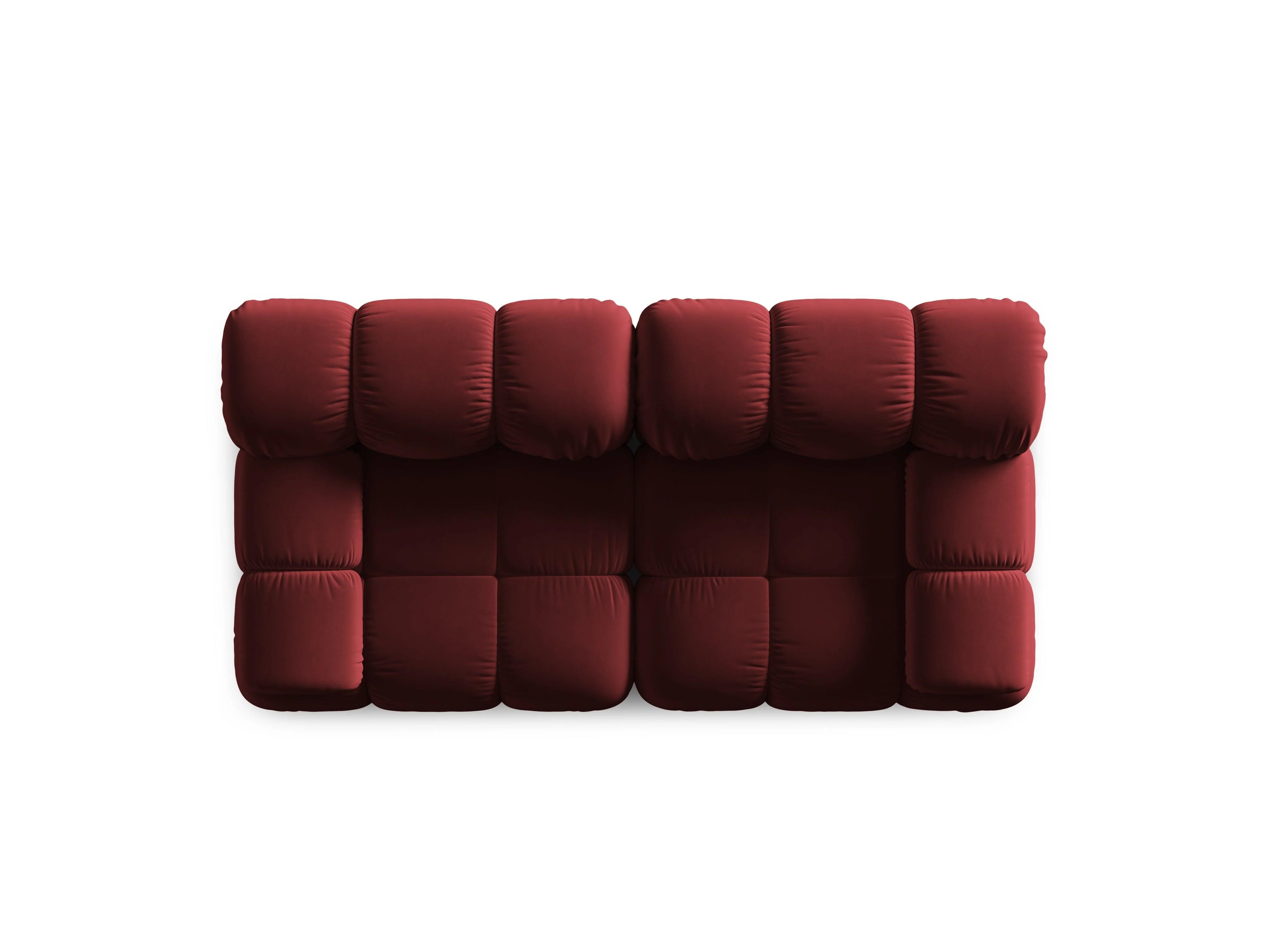 Sofa aksamitna 2-osobowa TROPEA rubinowy - Image 4
