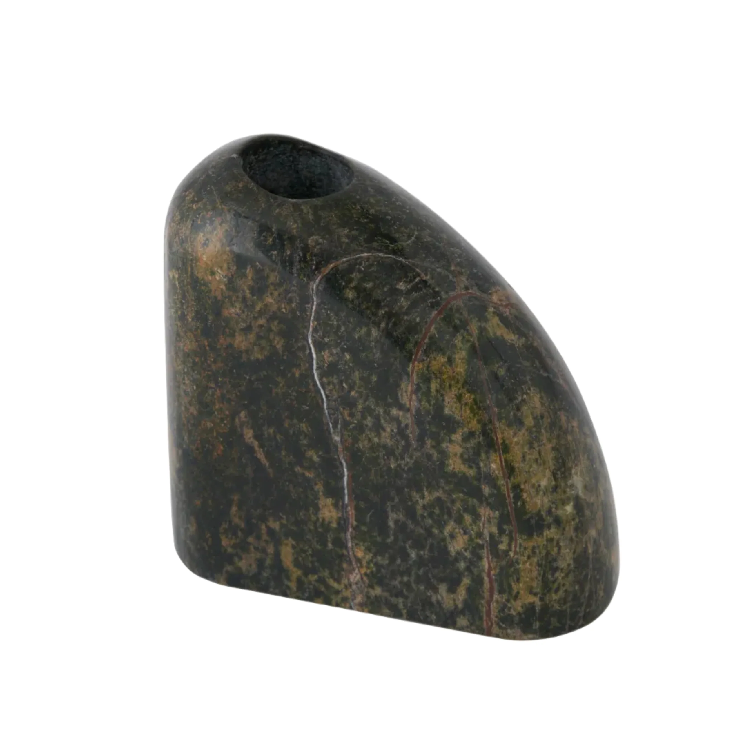 Wazon BOULDER zielony marmur forest