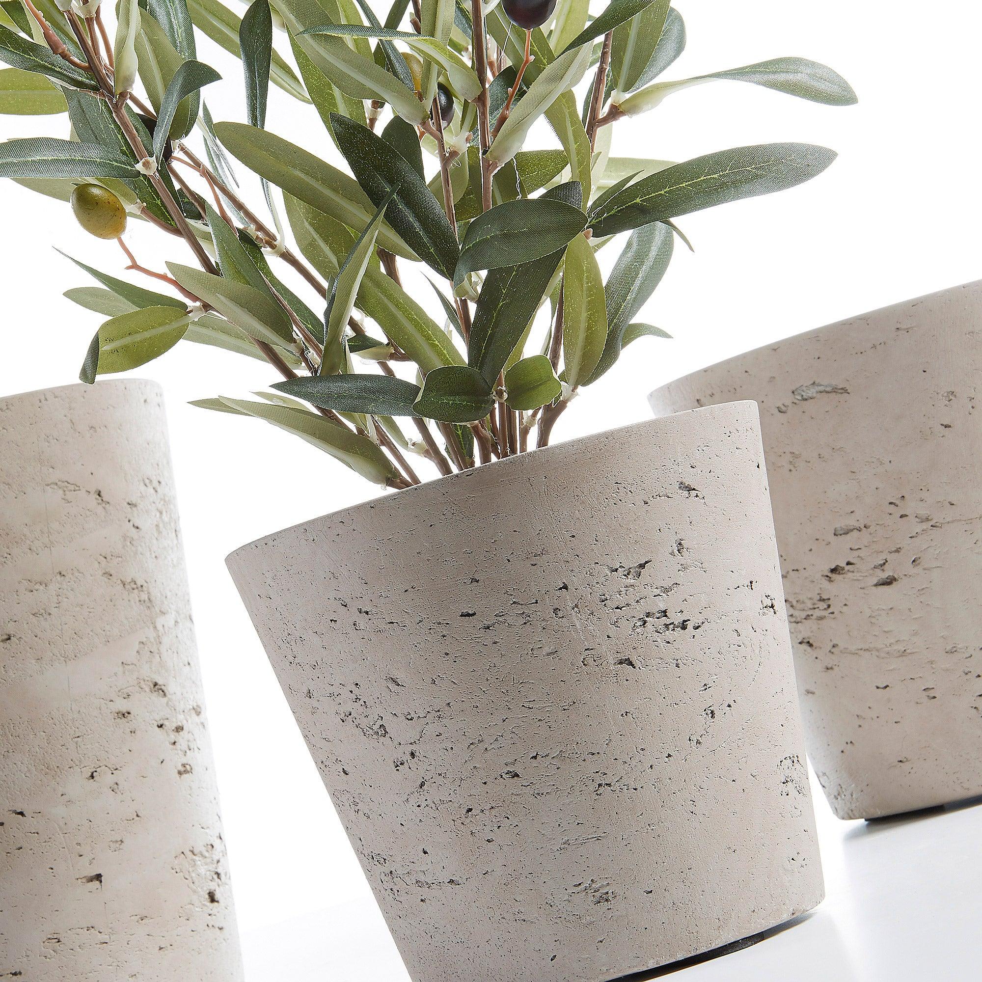 Zestaw doniczek LOW cement - Image 3