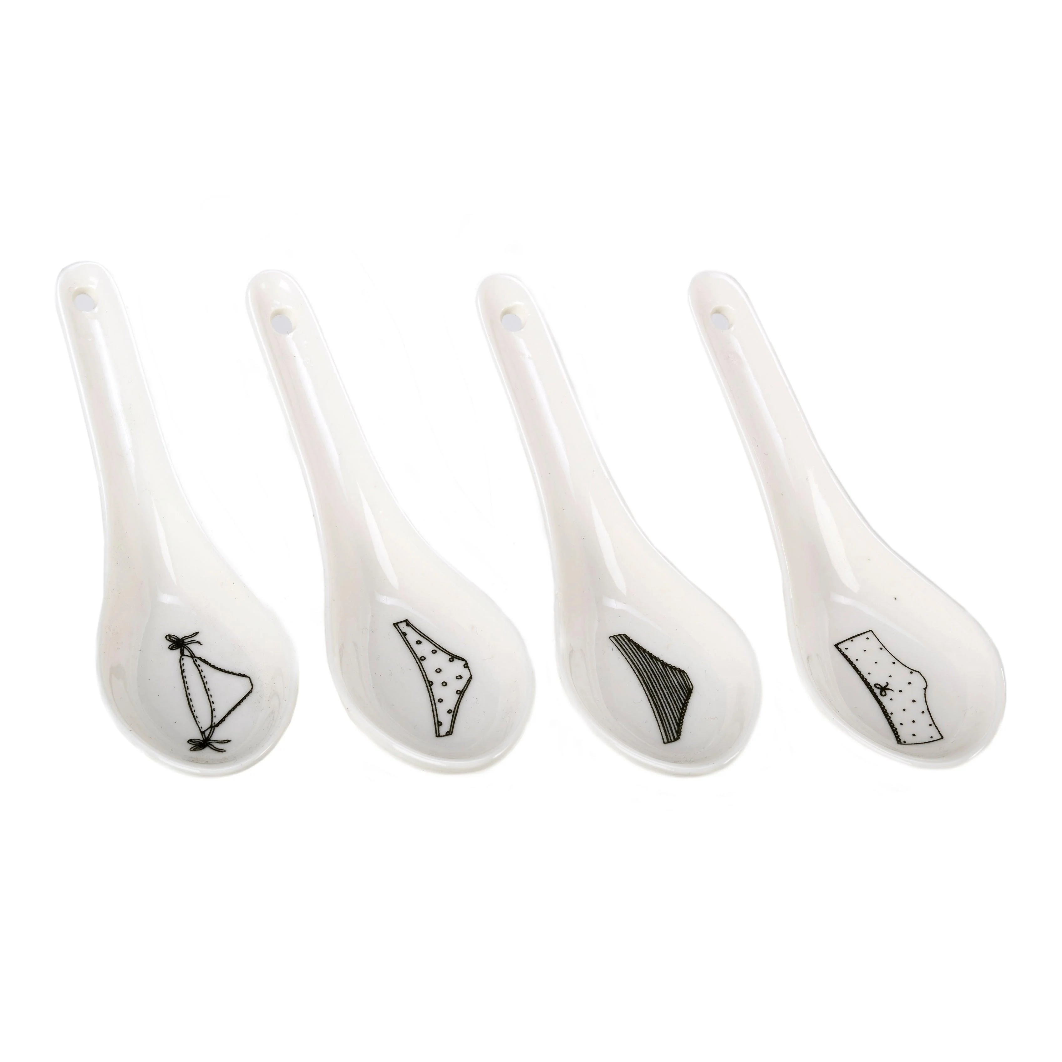 Zestaw misek UNDRESSED biała porcelana - Image 8