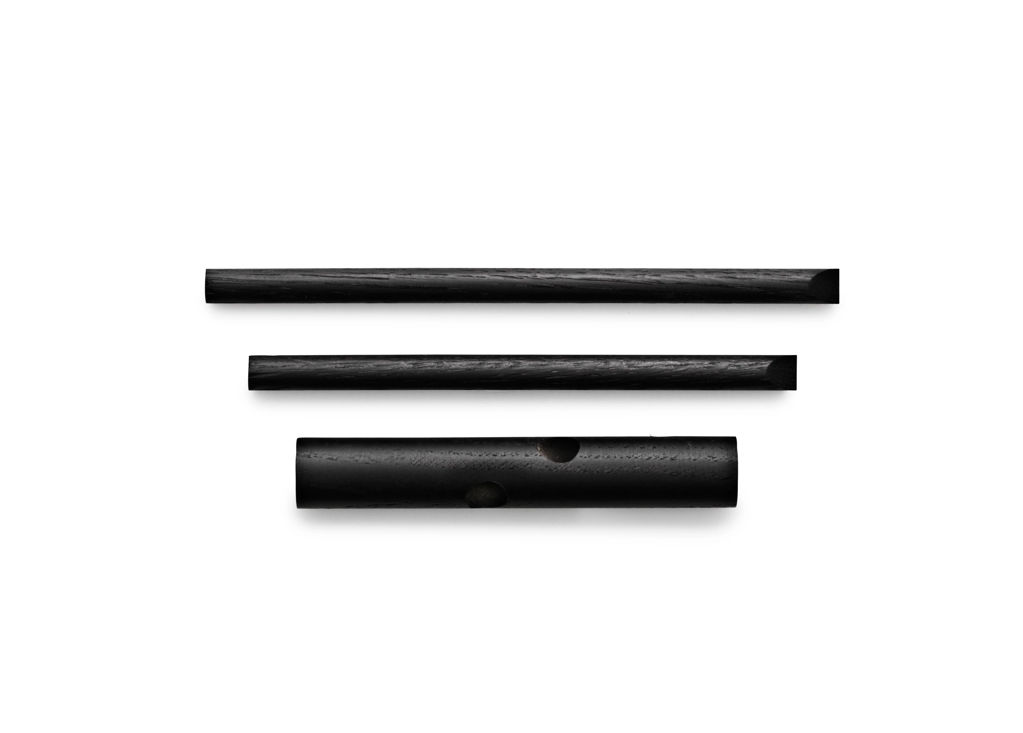 Zestaw wieszaków STICKS czarne drewno dębowe - Image 8