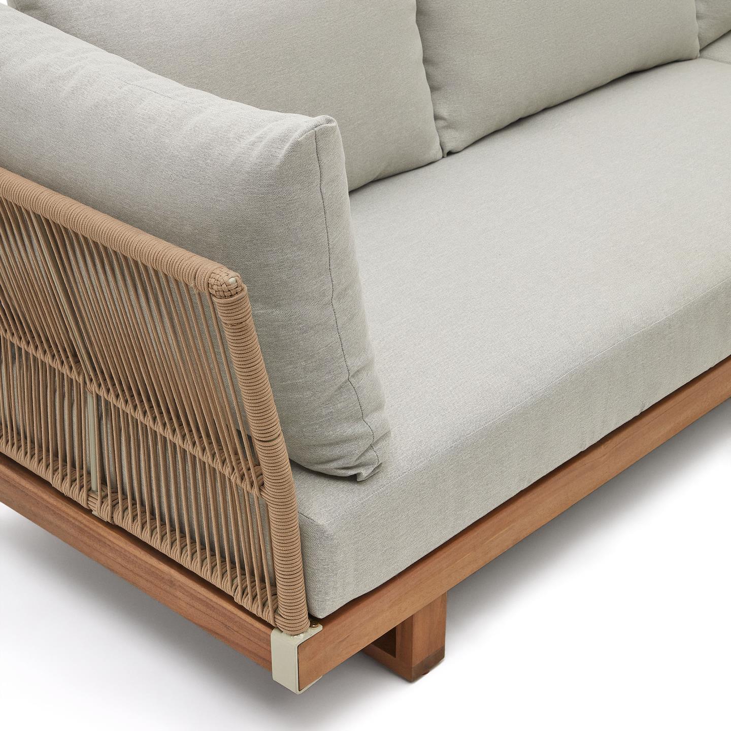 Zestaw zewnętrzny sofa i stolik kawowy RACO lite drewno akacjowe - Image 10