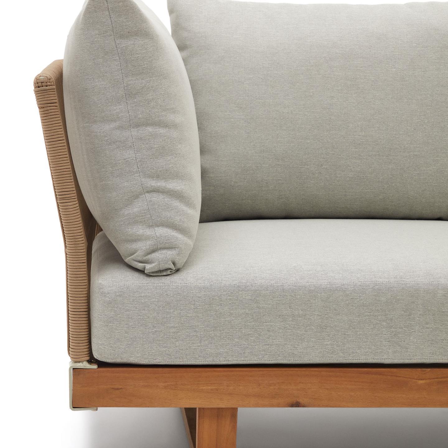 Zestaw zewnętrzny sofa i stolik kawowy RACO lite drewno akacjowe - Image 4