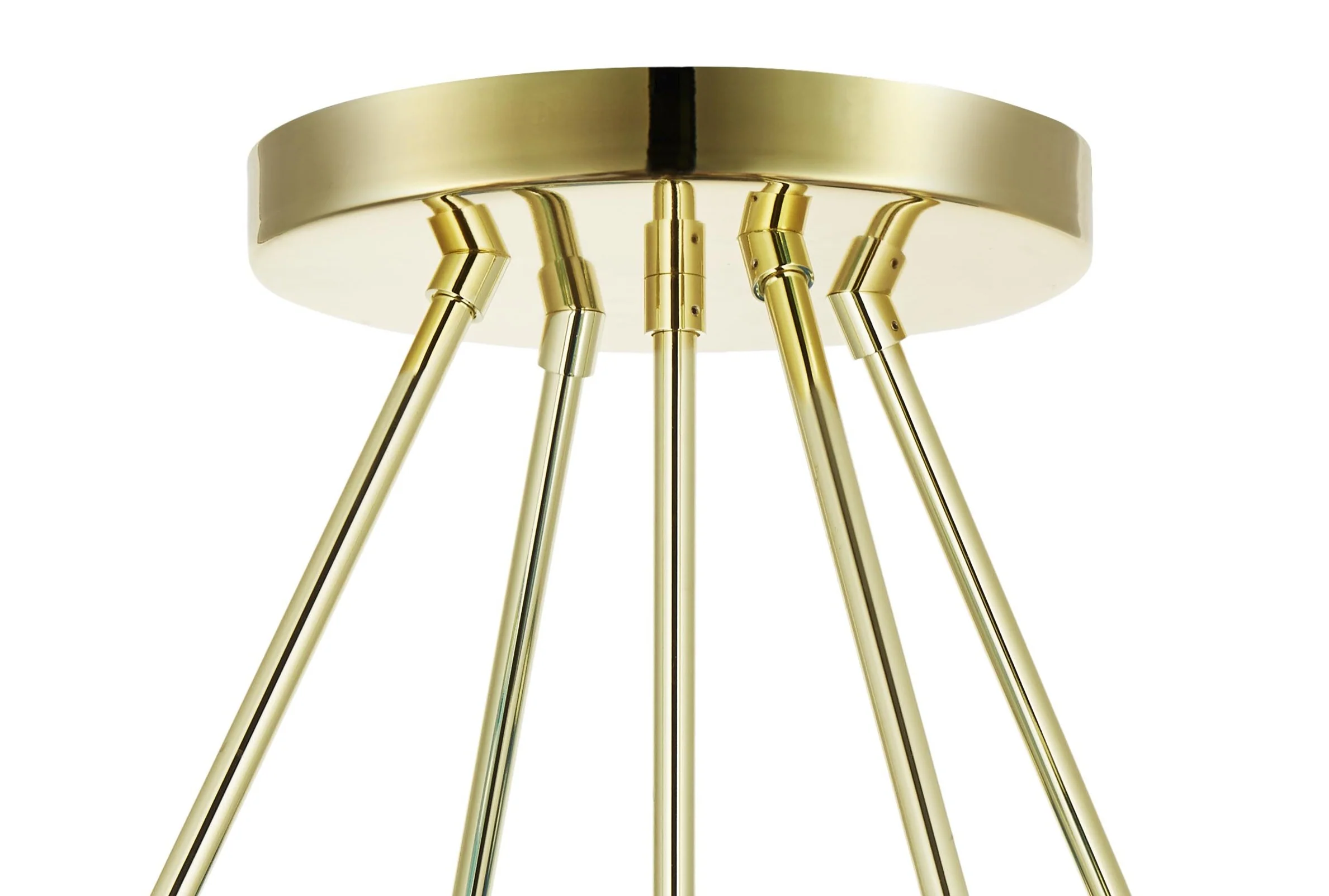 Lampa wisząca BALLROOM MOLECULE błękitny ze złotym wykończeniem - Image 3